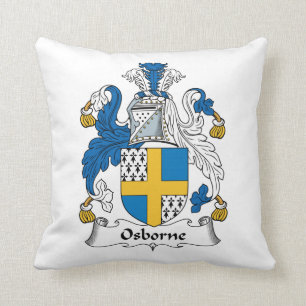 Osborne familjvapensköld kudde