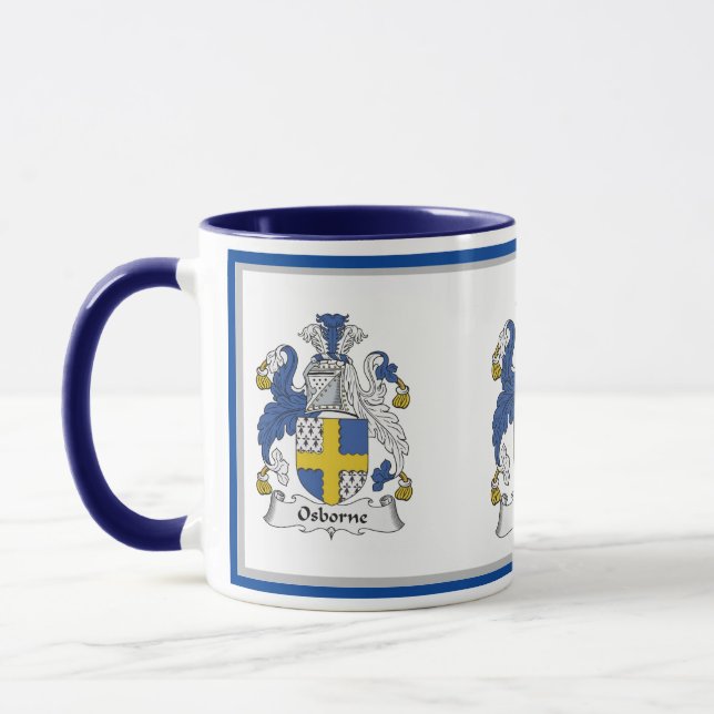 Osborne Family Crest* Osborne Jackar Arm* Kaffe Mugg (Vänster)