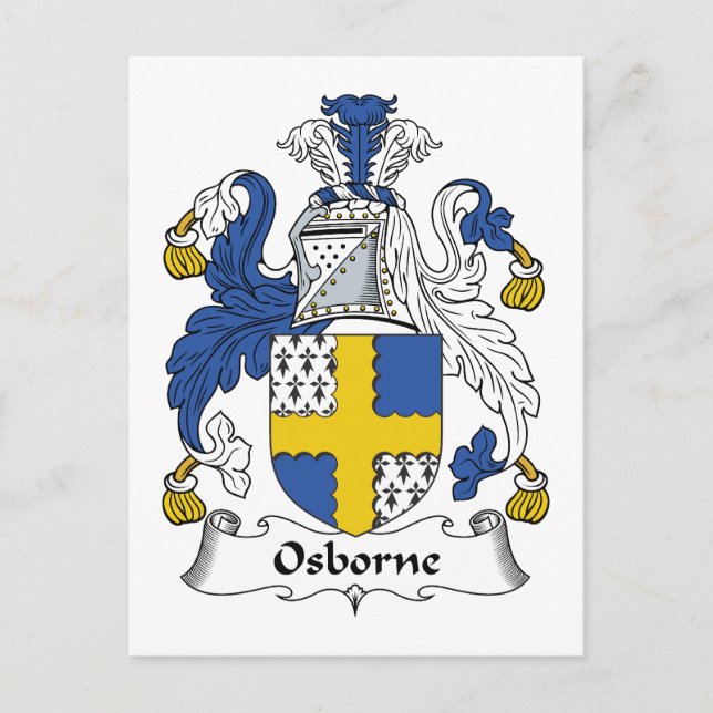 Osborne Family Crest Vykort (Framsida)