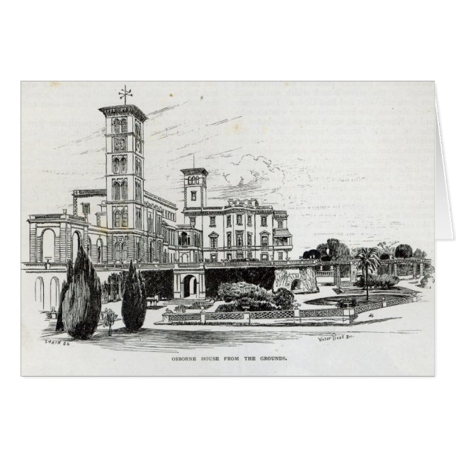 Osborne House Hälsningskort (Framsidan Horizontal)