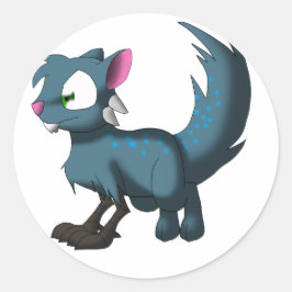 Oscar Chinchilla Cat Bird Dragon Hybrid Runt Klistermärke