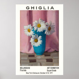 Oscar Ghiglia utställningsaffisch för blomsterkons Poster