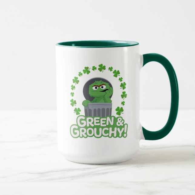 Oscar | Grön och grinig! Mugg (Höger)