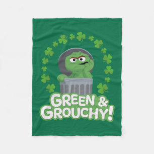 Oscar Grönt och Grouchy! Fleecefilt