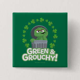 Oscar Grönt och Grouchy! Knapp