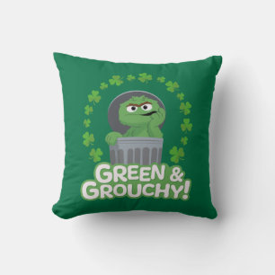 Oscar Grönt och Grouchy! Kudde