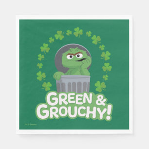 Oscar Grönt och Grouchy! Pappersservett