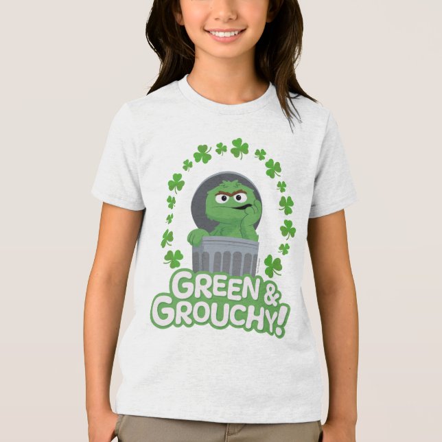 Oscar | Grönt och Grouchy! T Shirt (Framsida)