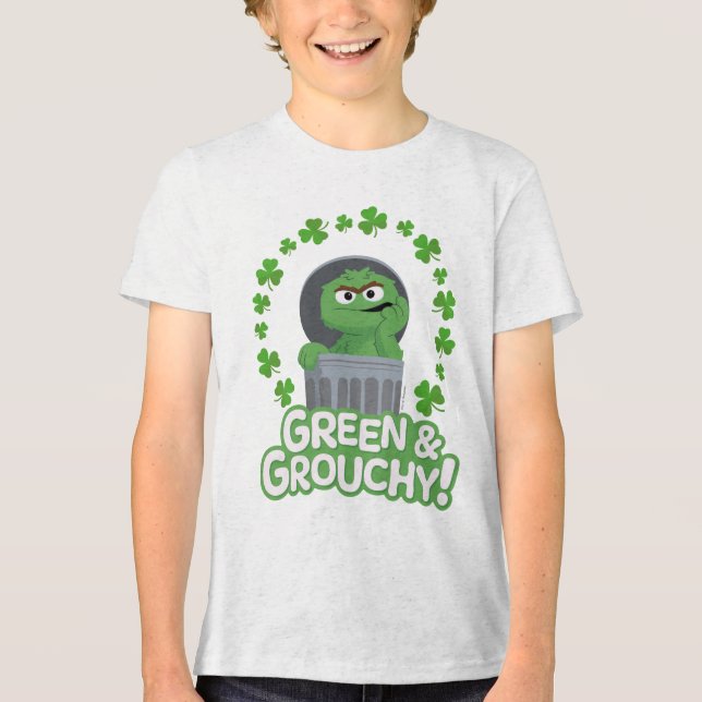 Oscar | Grönt och Grouchy! T Shirt (Framsida)
