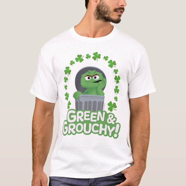 Oscar | Grönt och Grouchy! T Shirt (Framsida)