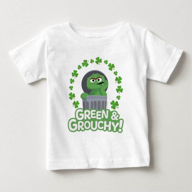 Oscar | Grönt och Grouchy! T Shirt (Framsida)
