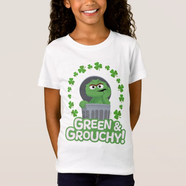 Oscar | Grönt och Grouchy! T Shirt (Framsida)