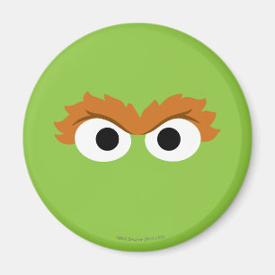Oscar Grouch Big Ansikte Magnet