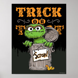 Oscar Grouch - Bus eller godis, Scram! Poster