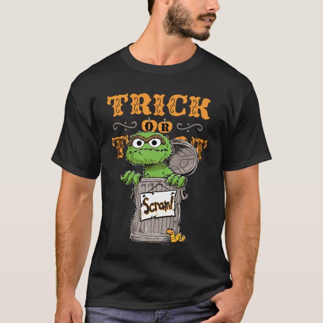 Oscar Grouch - Bus eller godis, Scram! T Shirt (Framsida)