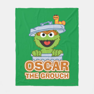 Oscar Grouch Classic Stil Fleecefilt