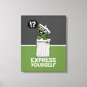 Oscar, Grouch Express Yourown Canvastryck