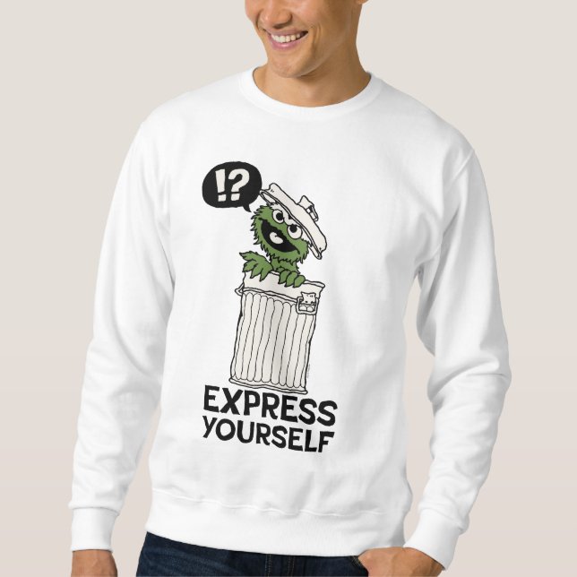 Oscar, Grouch Express Yourown Lång Ärmad Tröja (Framsida)