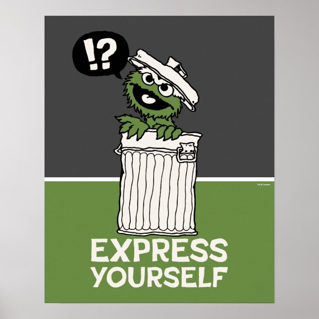 Oscar, Grouch Express Yourown Poster (Framsidan)