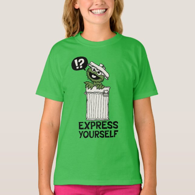 Oscar, Grouch Express Yourown T Shirt (Framsida)