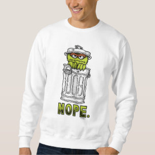 Oscar Grouch - Nope. Lång Ärmad Tröja