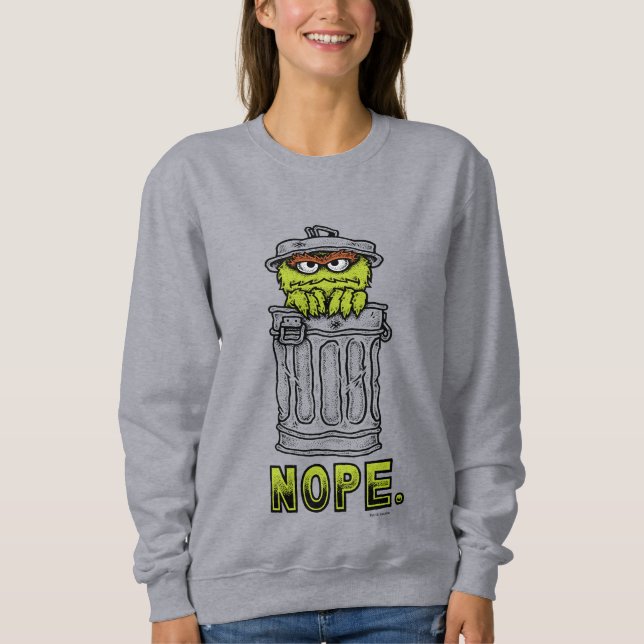 Oscar Grouch - Nope. T Shirt (Framsida)