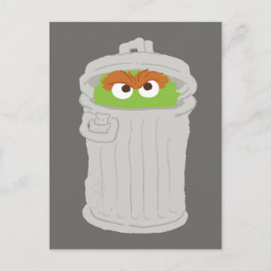 Oscar Grouch och Sopor Can Vykort