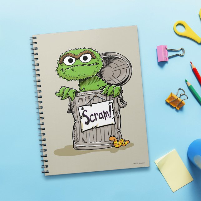 Oscar, Grouch Scram Anteckningsbok Med Spiral (Skapare uppladdad)