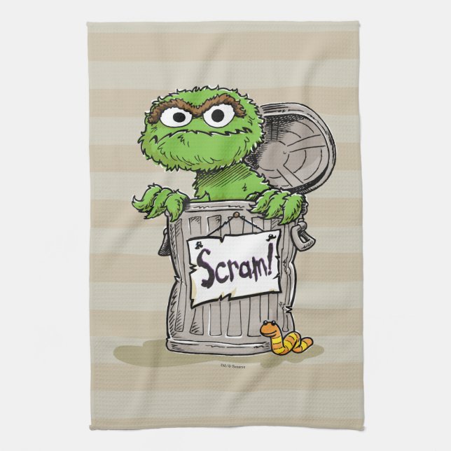 Oscar, Grouch Scram Kökshandduk (Vertikal)