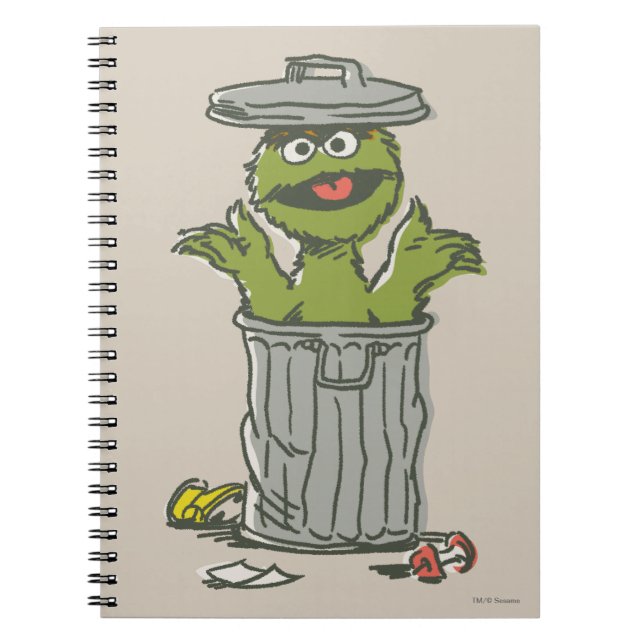 Oscar, Grouch Vintage 1 Anteckningsbok (Framsidan)