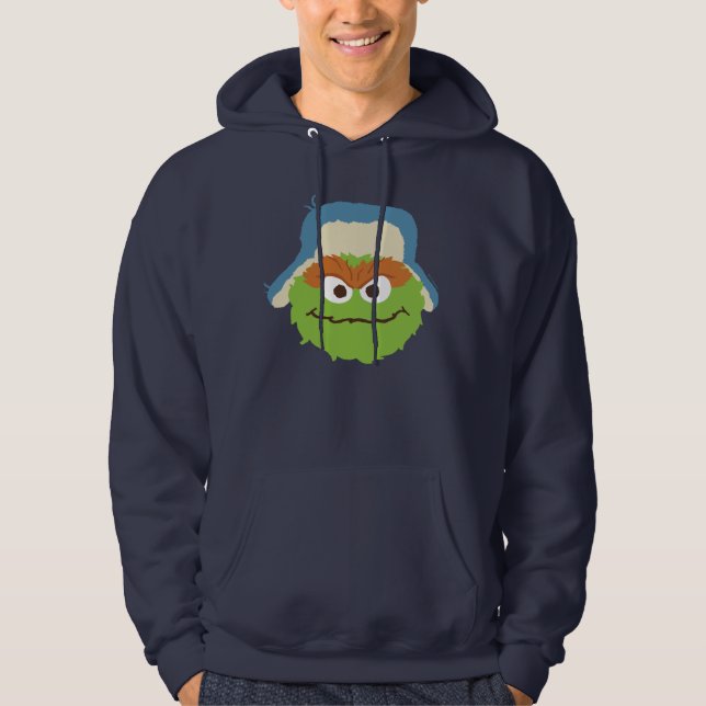 Oscar, Grouch Woodland Ansikte Hoodie (Framsida)