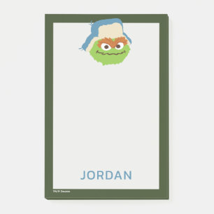 Oscar, Grouch Woodland Ansikte Lägg till ditt na Post-it Block