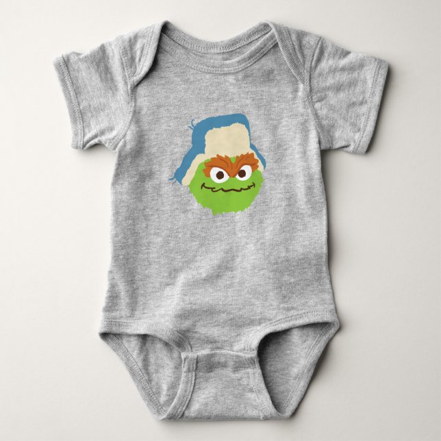 Oscar, Grouch Woodland Ansikte T Shirt (Framsida)