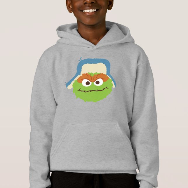 Oscar, Grouch Woodland Ansikte T Shirt (Framsida)