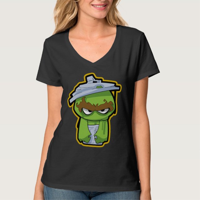 Oscar Grouch Zombie T-shirt (Framsida)