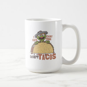 Oscar hatar allt utom tacos kaffemugg