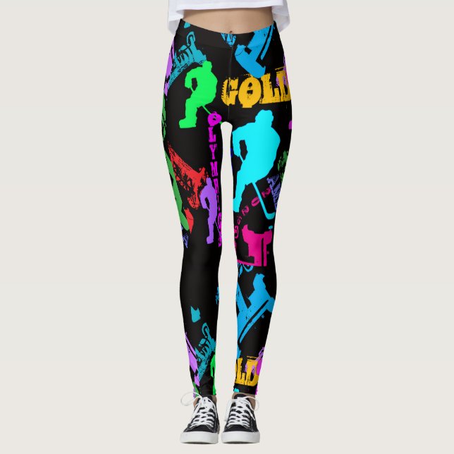 OSCAR HOCKEY TRYCKT RYGGSÄCK LEGGINGS (Framsida)