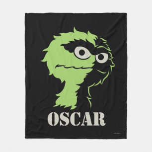 Oscar i Grouch-halvan Fleecefilt