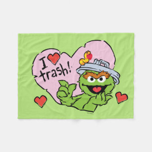 Oscar "I Kärlek Sopor" Valentine Fleecefilt