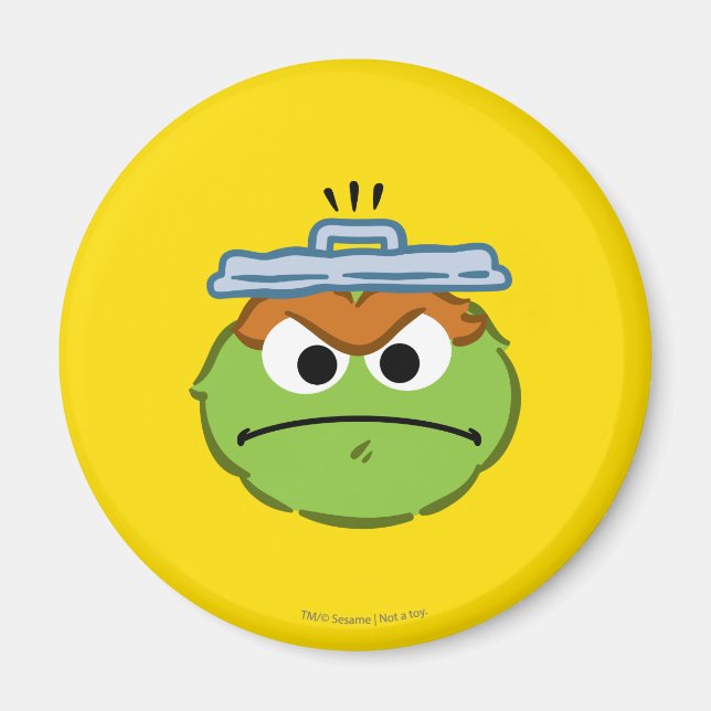 Oscar Ilsket Ansikte Magnet (Framsidan)