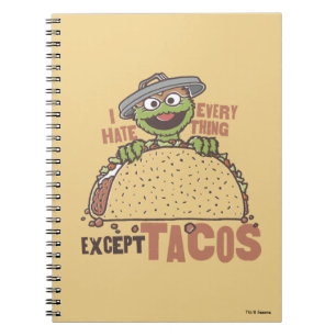 Oscar Jag hatar allt förutom tacos Anteckningsbok