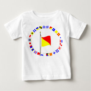 Oscar Man Overboard Nautical Signal Flagga T-shirt