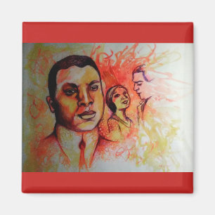 Oscar Micheaux - svart innerfältmagnet Magnet