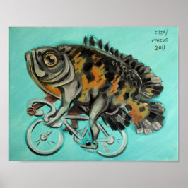 Oscar på en cykel poster