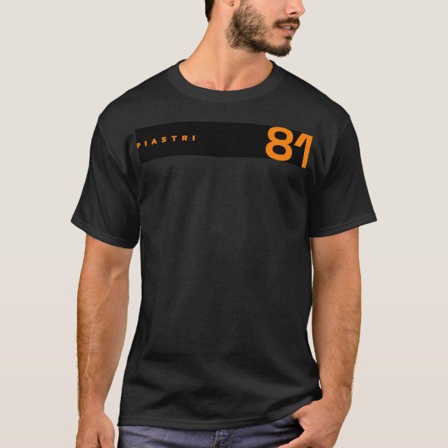 Oscar Piastri 81 Modern T Shirt (Framsida)