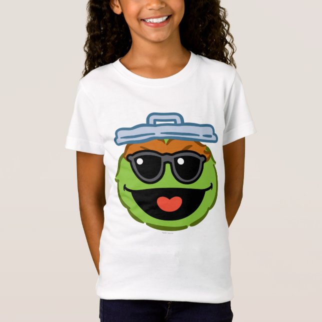 Oscar Smiling Ansikte med Sunglasses T-shirt (Framsida)