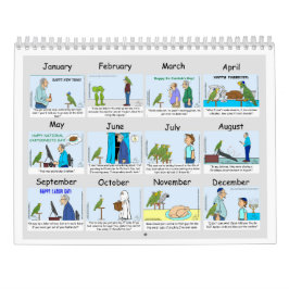 Oscar Tecknad Parrot 2024 Calendar Kalender