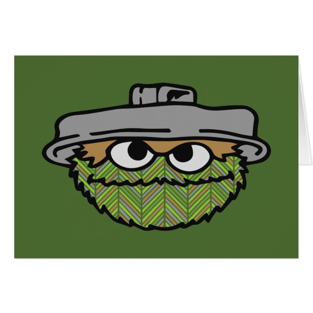 Oscar the Grouch | 80:s baksida Hälsningskort (Framsidan Horizontal)
