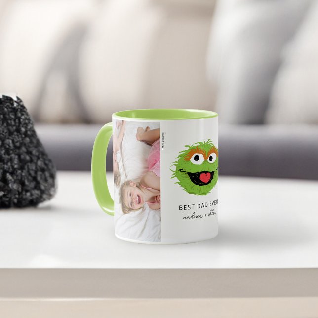 Oscar the Grouch | Bästa Pappa - Foto Mugg (Mug on table)