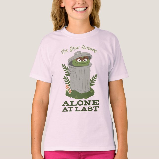 Oscar The Grouch | Den Stora Utomhusvärlden T Shirt (Framsida)
